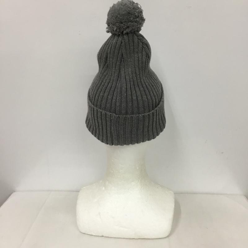 シュプリーム Supreme 帽子 ニット帽 ボンボン コットン ボックスロゴ リブ 12AW ロゴ、文字 灰 / グレー /  メンズ USED 古着 中古 10124278