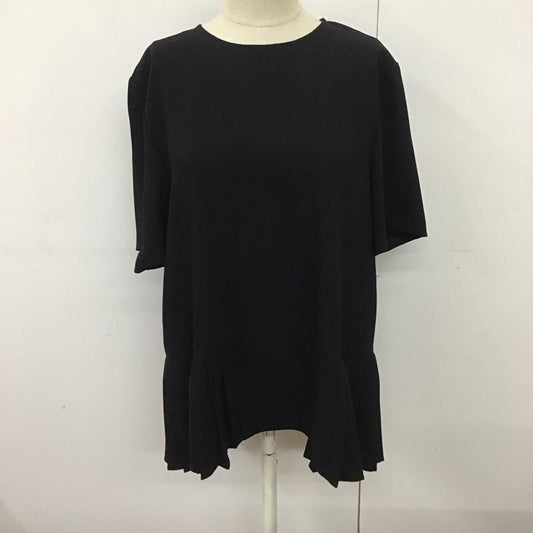 ザラ ZARA カットソー 半袖 半袖 M 無地 黒 / ブラック /  レディース USED 古着 中古 10124071
