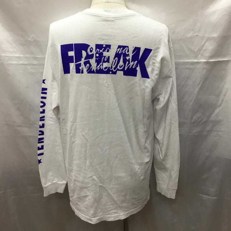 テンダーロイン TENDERLOIN カットソー 長袖 proclub コラボ 長袖カットソー プリントTシャツ L プリント 白 / ホワイト /  メンズ USED 古着 中古 10114875