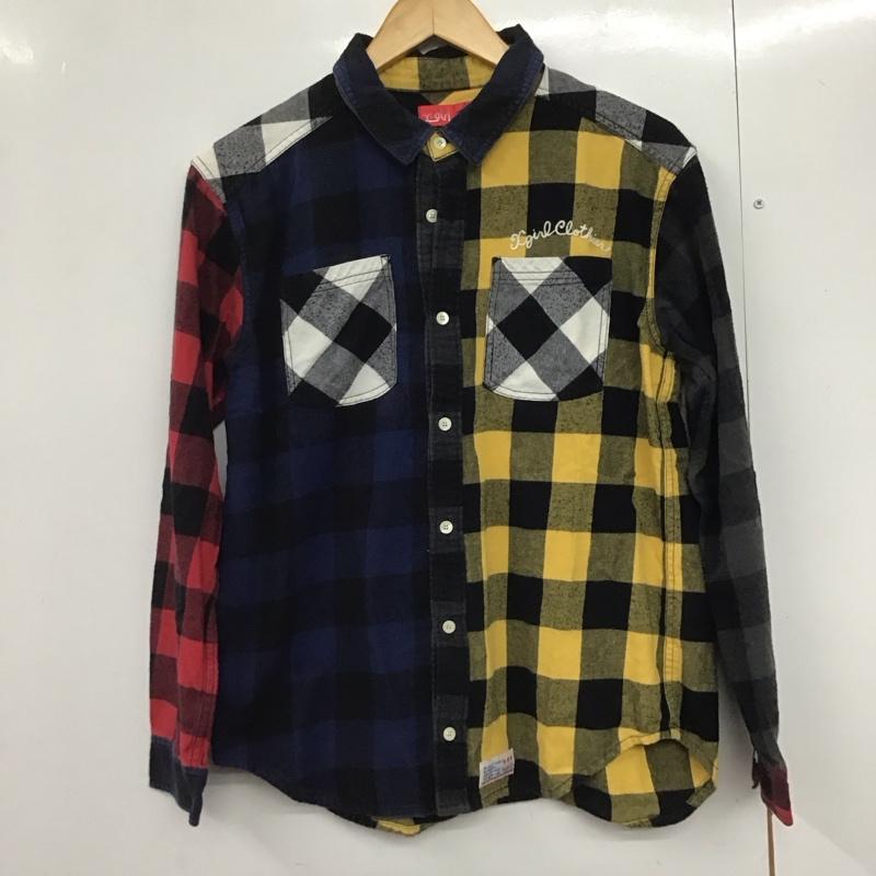 エックスガール X-girl シャツ、ブラウス 長袖 2 チェック マルチカラー / マルチカラー /  レディース USED 古着 中古 10143041