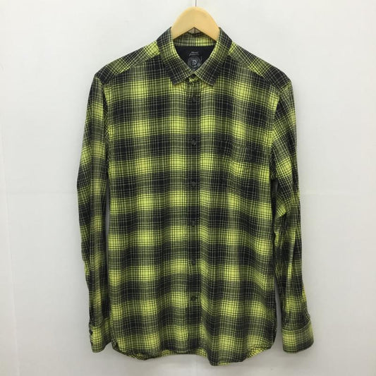 ディーゼル DIESEL シャツ、ブラウス 長袖 長袖シャツ S チェック 黄 / イエロー / X 黒 / ブラック /  メンズ USED 古着 中古 10136068