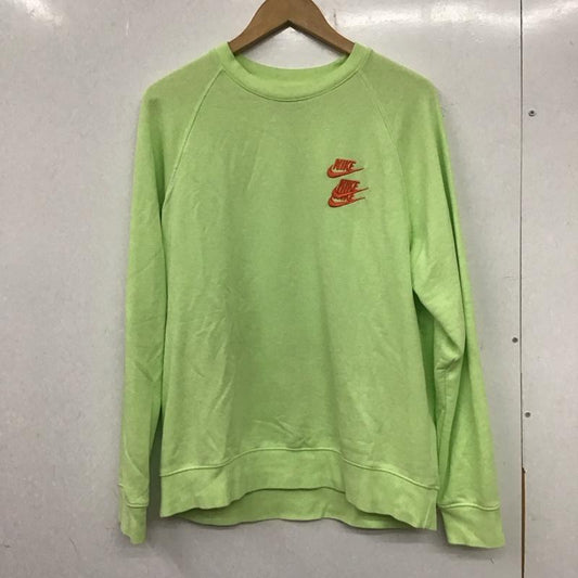 ナイキ NIKE トレーナー 長袖 dn4408-383 ASMNSWFTCRWWTOUR スウェット クルーネック XL ロゴ、文字 緑 / グリーン /  メンズ USED 古着 中古 10136175