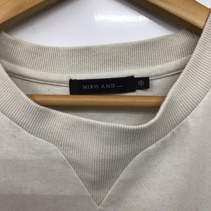 ニコアンド niko and... カットソー 半袖 半袖カットソー スウェットカットソー クルーネック 4 無地 ベージュ / ベージュ /  メンズ USED 古着 中古 10136234