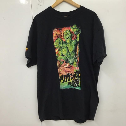 エロスティカ EROSTiKA Tシャツ 半袖 Galligantus Rockin Jely Bean FAMOUS MONSTERS XL プリント 黒 / ブラック /  メンズ USED 古着 中古 10123389