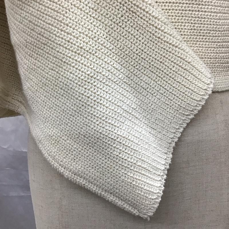 ザラ ZARA ニット、セーター 長袖 3859 116 712 ショート丈 クロップド丈 L 無地 アイボリー / アイボリー /  レディース USED 古着 中古 10118497