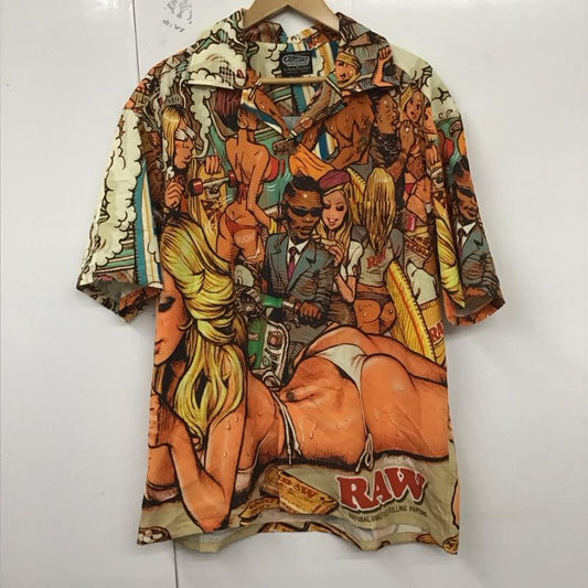 エロスティカ EROSTiKA シャツ、ブラウス 半袖 半袖シャツ プリントシャツ ポケットシャツ XL プリント マルチカラー / マルチカラー /  メンズ USED 古着 中古 10130094