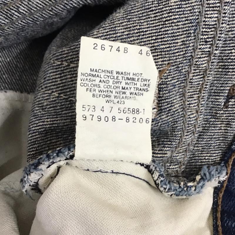 リーバイス Levi s スカート ひざ丈スカート デニムスカート 無地 青 / ブルー /  レディース USED 古着 中古 10117682
