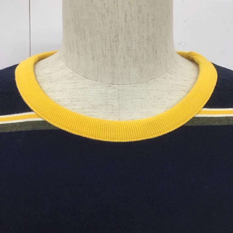 ラファイエット Lafayette Tシャツ 半袖 ls220117 MULTI STRIPED TEE LS220117 半袖 XXL ボーダー柄 X ロゴ、文字 紺 / ネイビー /  メンズ USED 古着 中古 10107852