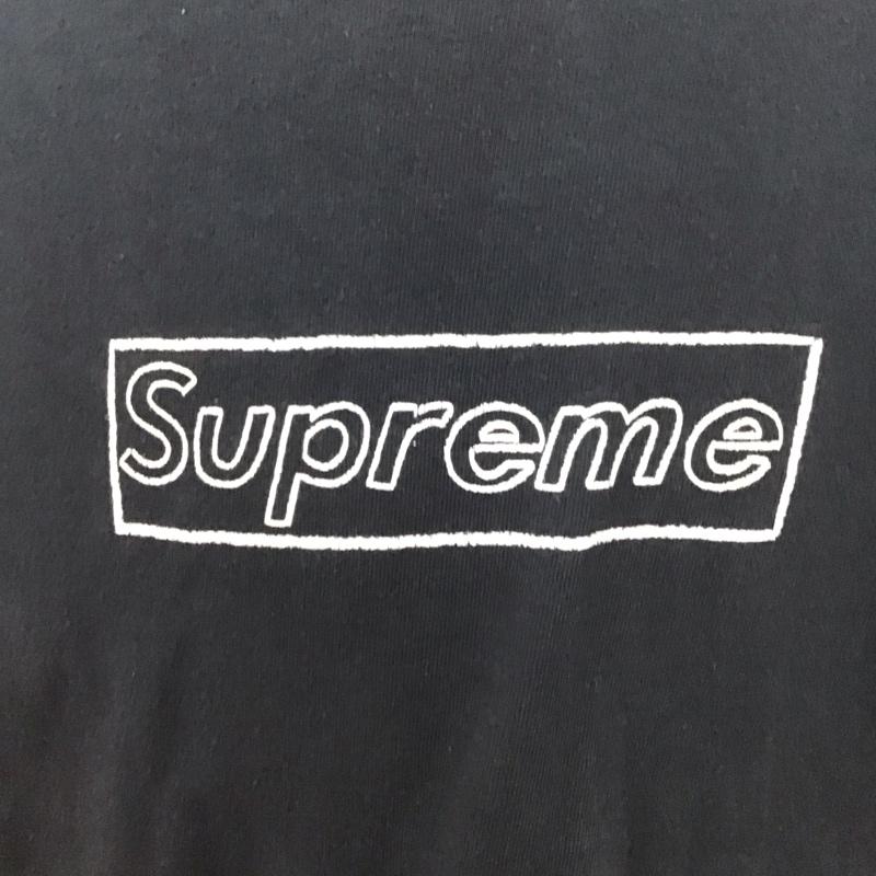 シュプリーム Supreme Tシャツ 半袖 半袖カットソー プリントTシャツ クルーネックカットソー L ロゴ、文字 紺 / ネイビー /  メンズ USED 古着 中古 10126727