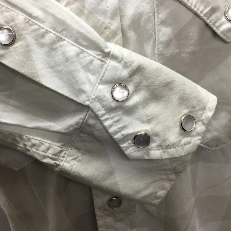 エンジニアードガーメンツ Engineered Garments シャツ、ブラウス 長袖 ウエスタンシャツ XS チェック 白 / ホワイト / X グレージュ / グレージュ /  メンズ USED 古着 中古 10117728