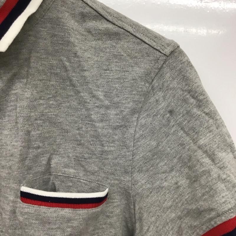 トミーヒルフィガー TOMMY HILFIGER ポロシャツ 半袖 半袖ポロシャツ カラーシャツ 半袖カットソー S 無地 灰 / グレー /  メンズ USED 古着 中古 10149616