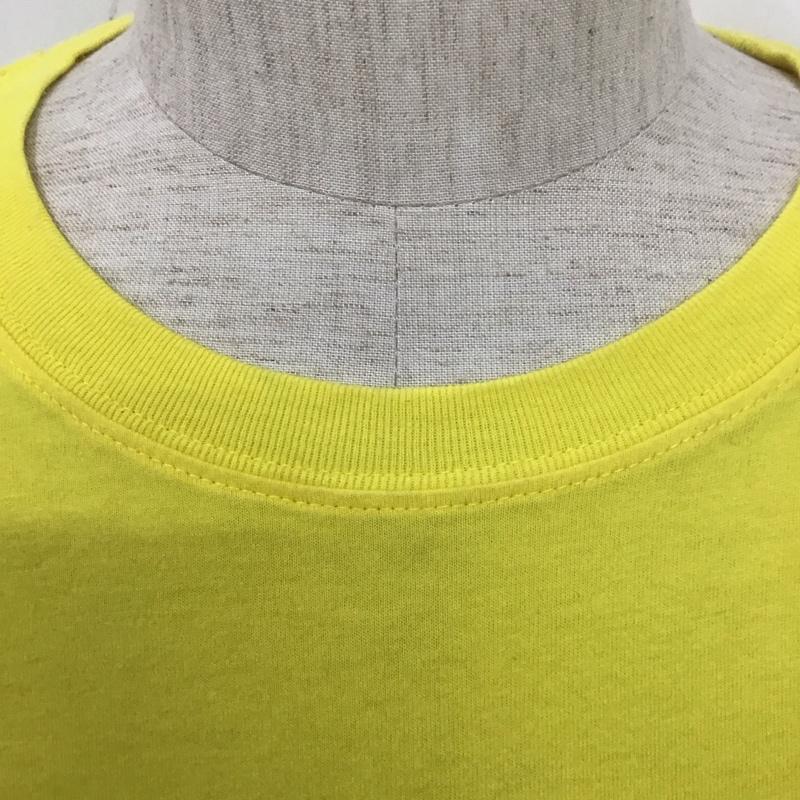 チャムス CHUMS Tシャツ 半袖 CH01-1687 胸ポケット M ロゴ、文字 黄 / イエロー /  メンズ USED 古着 中古 10110825