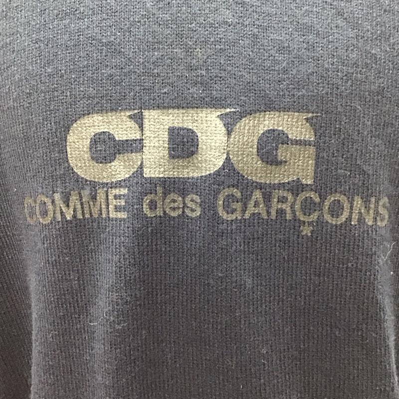 コムデギャルソン COMME des GARCONS ニット、セーター 長袖 長袖ニットカットソー ニット セーター クルーネックニット XL ロゴ、文字 紺 / ネイビー /  メンズ USED 古着 中古 10122684