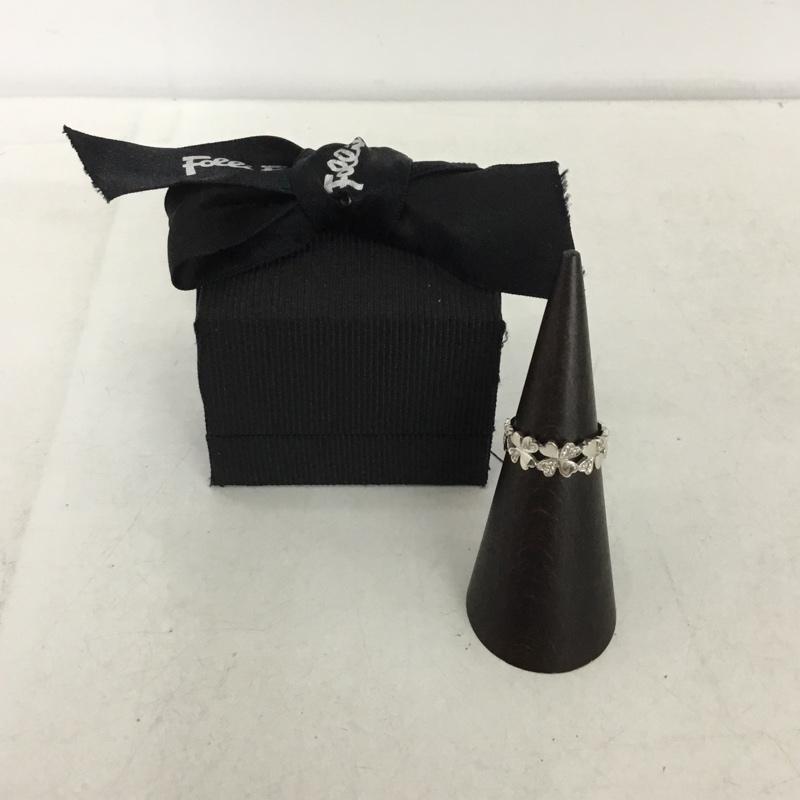 フォリフォリ Folli Follie アクセサリー 指輪 クローバー 箱有 13号  銀 / シルバー /  レディース USED 古着 中古 10137413