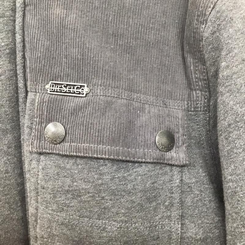 ディーゼル DIESEL ジャケット、上着 ジャケット、ブレザー コットン ロゴ、文字 灰 / グレー /  メンズ USED 古着 中古 10133256