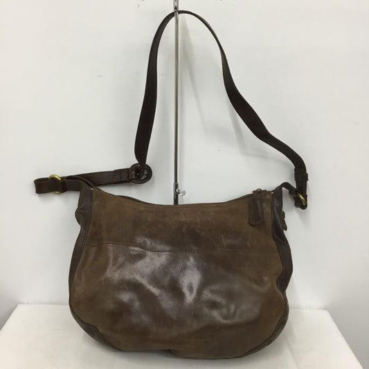 ゲンテン genten ショルダーバッグ ショルダーバッグ レザー ロゴ、文字 茶 / ブラウン /  レディース USED 古着 中古 10149259