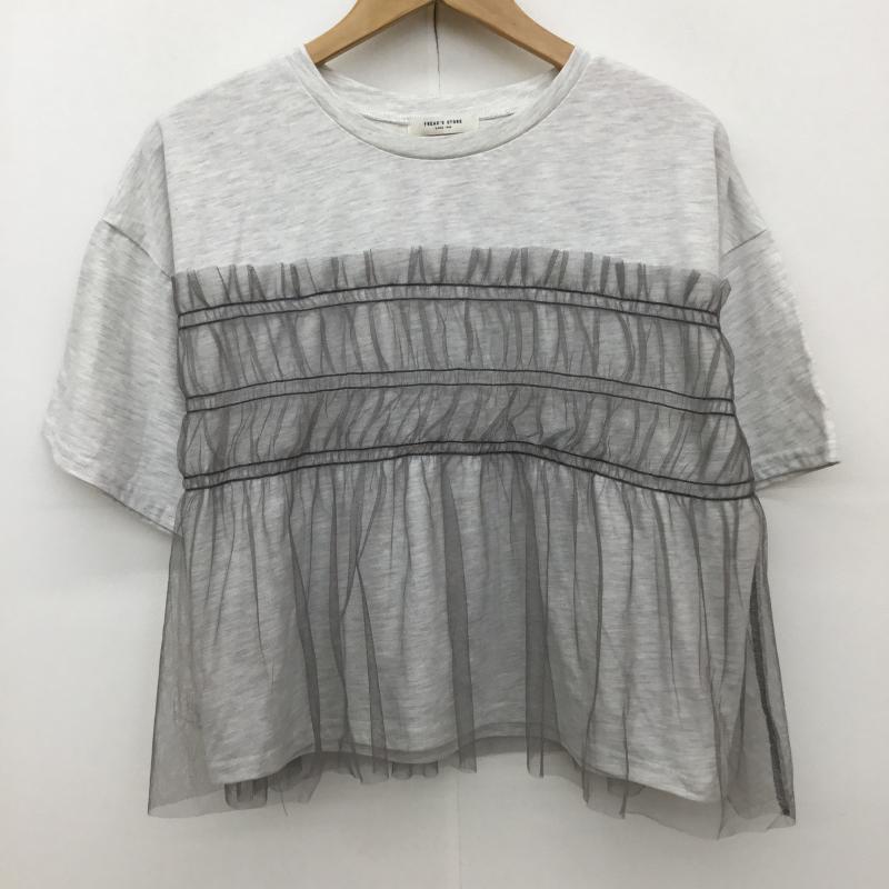 フリークスストア FREAK S STORE カットソー 半袖 FREE 無地 灰 / グレー /  レディース USED 古着 中古 10134148