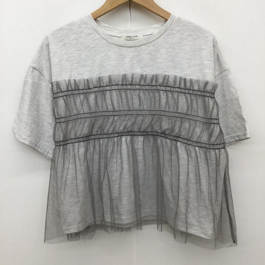 フリークスストア FREAK S STORE カットソー 半袖 FREE 無地 灰 / グレー /  レディース USED 古着 中古 10134148