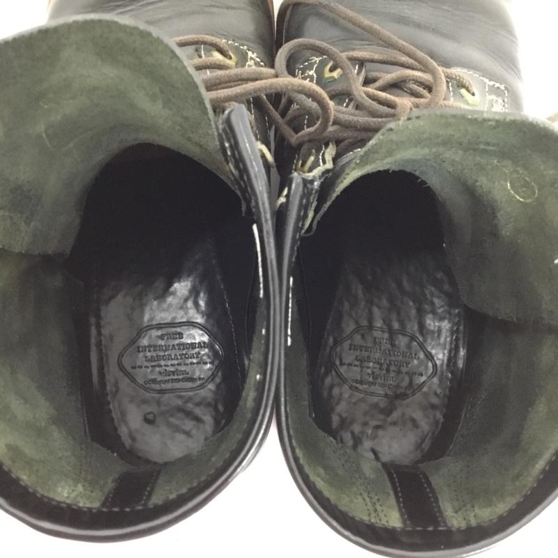 ビズビム VISVIM ブーツ ショートブーツ US10 レザー レースアップ US：10 無地 黒 / ブラック /  メンズ USED 古着 中古 10130194