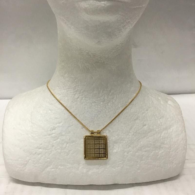 ジバンシィ GIVENCHY アクセサリー ネックレス、ペンダント スクエア 無地 金 / ゴールド /  メンズ USED 古着 中古 10107919