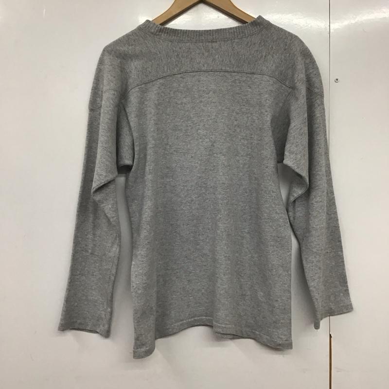 チャンピオン Champion カットソー 長袖 長袖カットソー 無地カットソー クルーネック M 無地 灰 / グレー /  メンズ USED 古着 中古 10141644