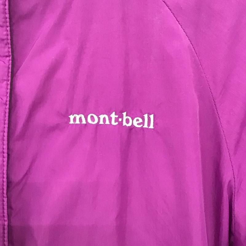 モンベル mont-bell ジャケット、上着 ジャケット、ブレザー 1101451 サーマラップ パーカ キッズ リバーシブル 中綿入り 140 キッズ 140cm ロゴ、文字 紫 / パープル / X 黒 / ブラック /  ガールズ USED 古着 中古 10121865