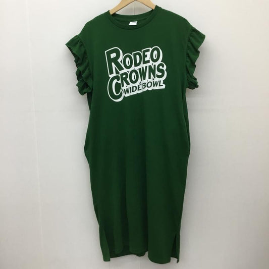 ロデオクラウンズ Rodeo Crowns ワンピース ロングスカート FREE ロゴ、文字 緑 / グリーン /  レディース USED 古着 中古 10134143