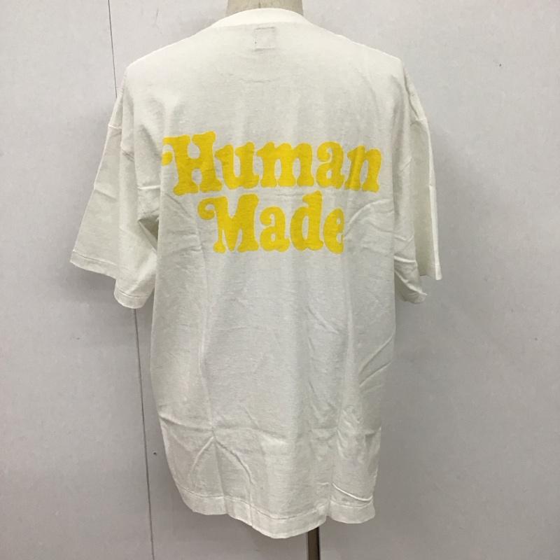 ヒューマンメード HUMAN MADE Tシャツ 半袖 半袖カットソー プリントTシャツ クルーネックカットソー XL プリント 白 / ホワイト /  メンズ USED 古着 中古 10107744