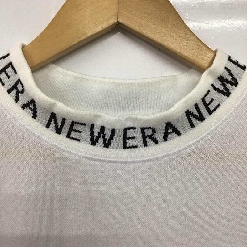 ニューエラ NEW ERA カットソー 半袖 半袖カットソー プリントTシャツ スタンドネックカットソー XL プリント 白 / ホワイト /  メンズ USED 古着 中古 10132346