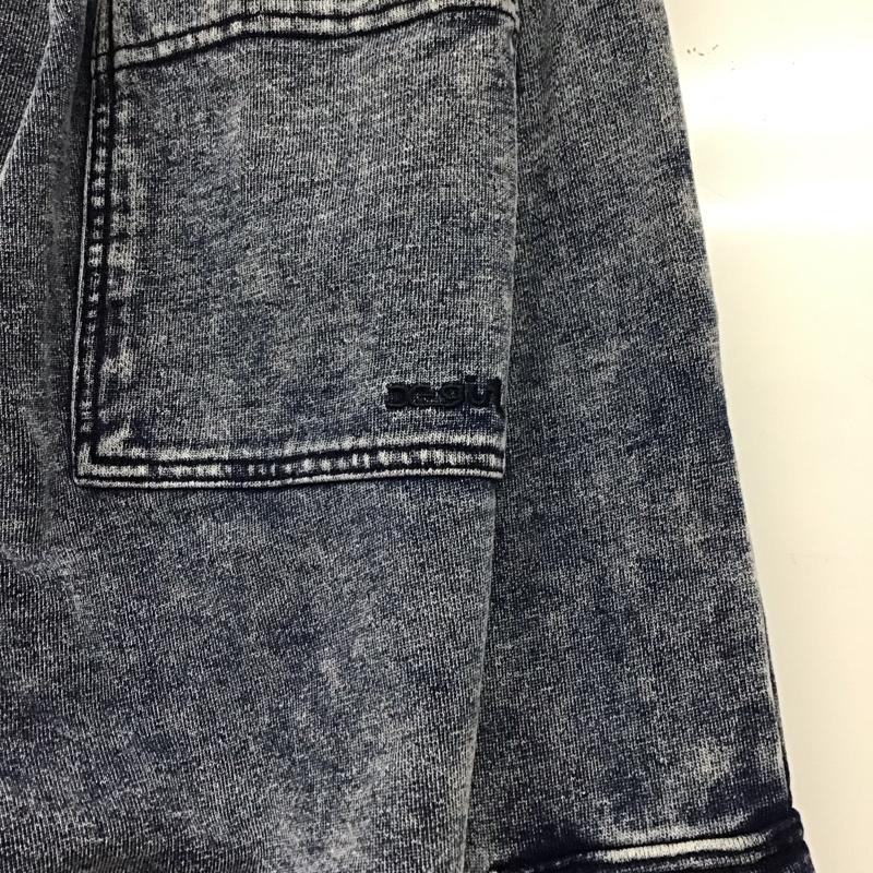 エックスガール X-girl パンツ ワークパンツ、ペインターパンツ スウェットパンツ ワイドパンツ カジュアルパンツ カーゴパンツ S ロゴ、文字 インディゴ / インディゴ /  レディース USED 古着 中古 10145186