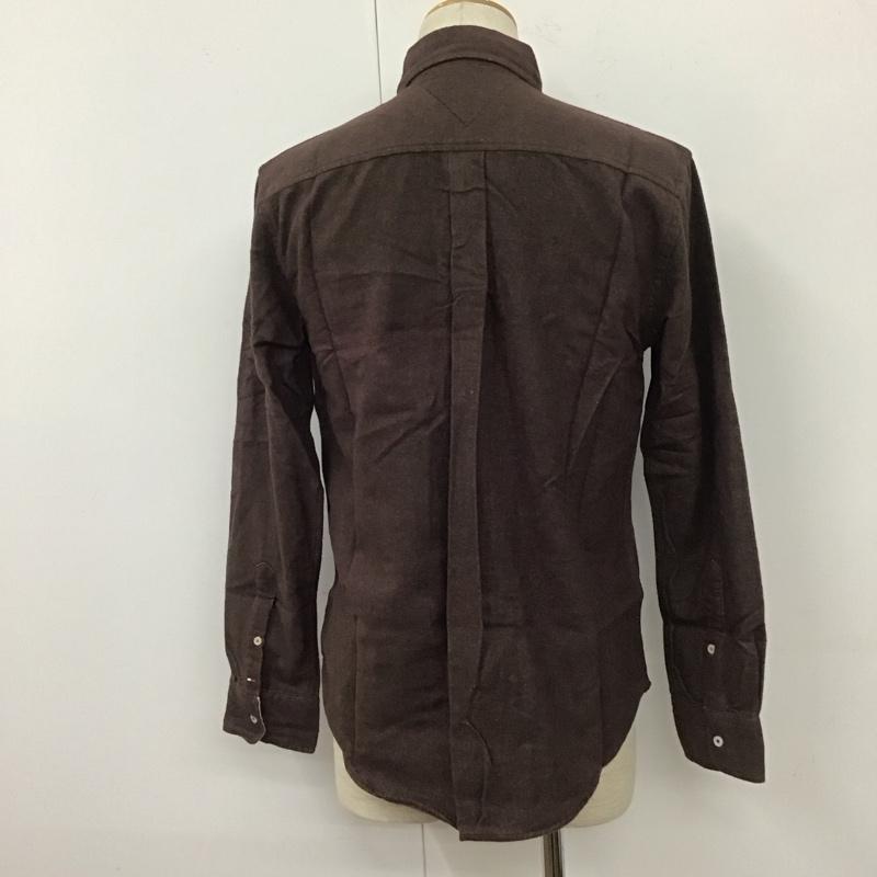 トミーヒルフィガー TOMMY HILFIGER シャツ、ブラウス 長袖 0887859447-204 起毛 M ワンポイント ダークブラウン / ダークブラウン /  メンズ USED 古着 中古 10111186
