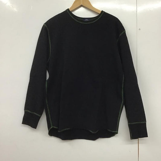 アイテムズ アーバンリサーチ ITEMS URBAN RESEARCH カットソー 長袖 長袖カットソー 無地カットソー クルーネック 38 無地 黒 / ブラック /  メンズ USED 古着 中古 10145280