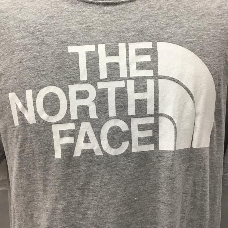ザノースフェイス THE NORTH FACE Tシャツ 半袖 4001016466 プリント クルーネック L ロゴ、文字 灰 / グレー /  メンズ USED 古着 中古 10121222