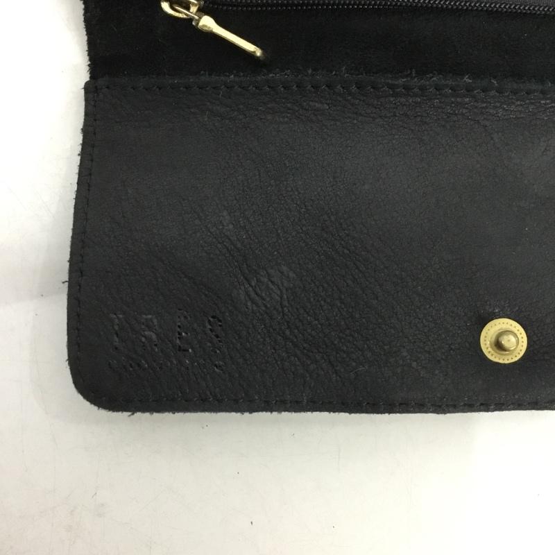 トレ TRES 財布 長財布 スタッズ 無地 黒 / ブラック /  レディース USED 古着 中古 10150710