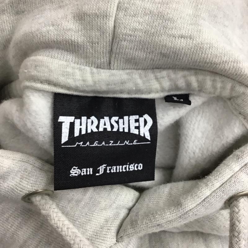スラッシャー THRASHER パーカー 長袖 長袖 L ロゴ、文字 灰 / グレー /  メンズ USED 古着 中古 10117264