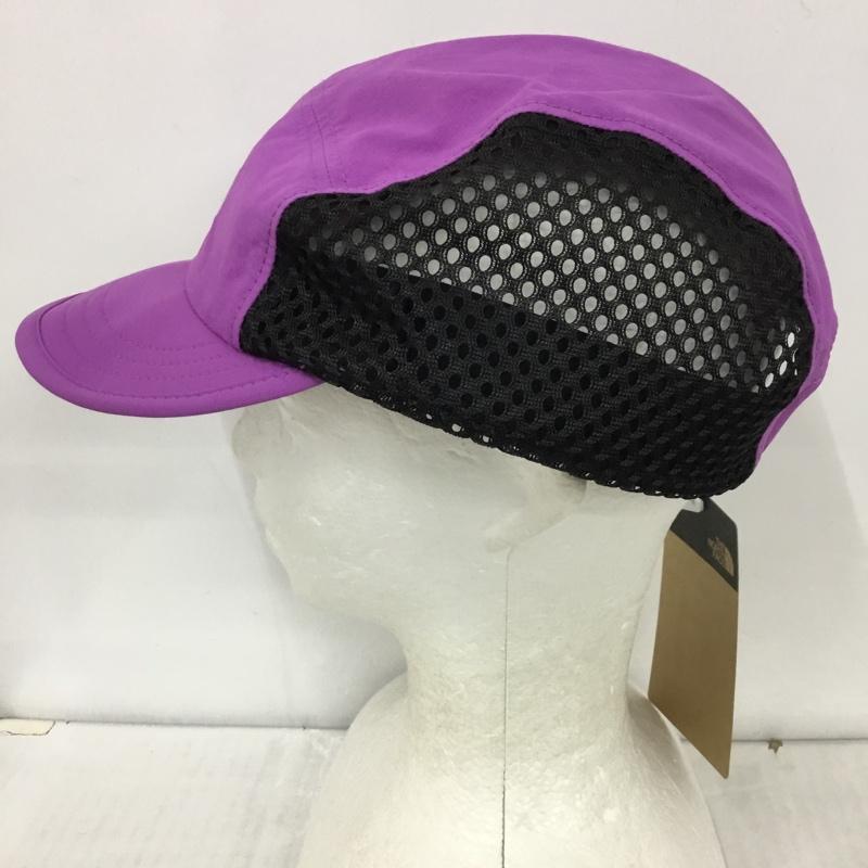 ザノースフェイス THE NORTH FACE 帽子 キャップ NN02410 FREE RUN CAP フリーランキャップ サイドメッシュ ランニング タグ付き ロゴ、文字 紫 / パープル / X 黒 / ブラック /  メンズ USED 古着 中古 10123639