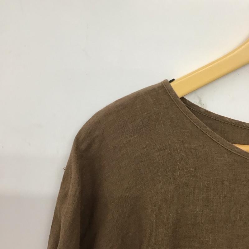 アーバンリサーチドアーズ URBAN RESEARCH DOORS ワンピース ロングスカート 半袖ロングワンピース フレアスカート ONE SIZE 無地 茶 / ブラウン /  レディース USED 古着 中古 10149638
