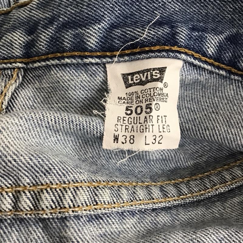 リーバイストラウスアンドコー Levi Strauss & co. パンツ デニム、ジーンズ デニムパンツ ストレートパンツ ワイドパンツ カジュアルパンツ 38 無地 インディゴ / インディゴ /  メンズ USED 古着 中古 10117565