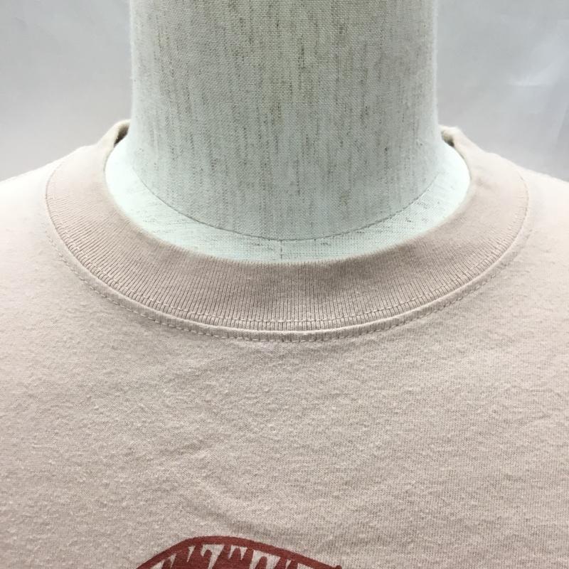 ヘッドグーニー HEADGOONIE Tシャツ 半袖 半袖カットソー プリントTシャツ クルーネックカットソー XL プリント 桃 / ピンク /  メンズ USED 古着 中古 10119412