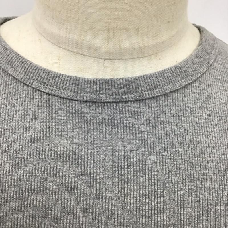 アヴィレックス AVIREX Tシャツ 半袖 半袖カットソー プリントTシャツ クルーネックカットソー XL 無地 灰 / グレー /  メンズ USED 古着 中古 10119293