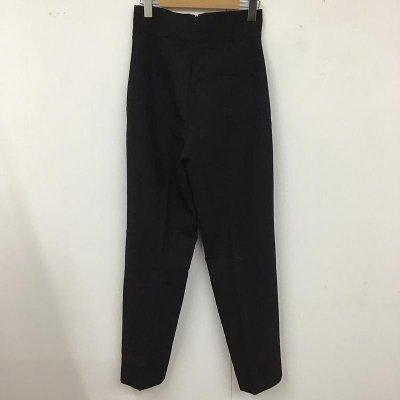 ザラ ZARA パンツ スラックス 1608 231 800 ハイウエスト テーパードパンツ タグ付き S 無地 黒 / ブラック /  レディース USED 古着 中古 10118501