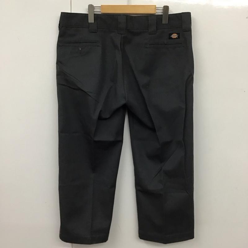ディッキーズ Dickies パンツ スラックス ワークパンツ ワイドパンツ カジュアルパンツ スラックス センタータックパンツ 36 無地 灰 / グレー /  メンズ USED 古着 中古 10110940