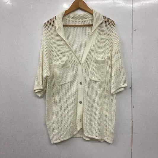 ローリーズファーム LOWRYS FARM シャツ、ブラウス 半袖 FREE 無地 白 / ホワイト /  レディース USED 古着 中古 10150489