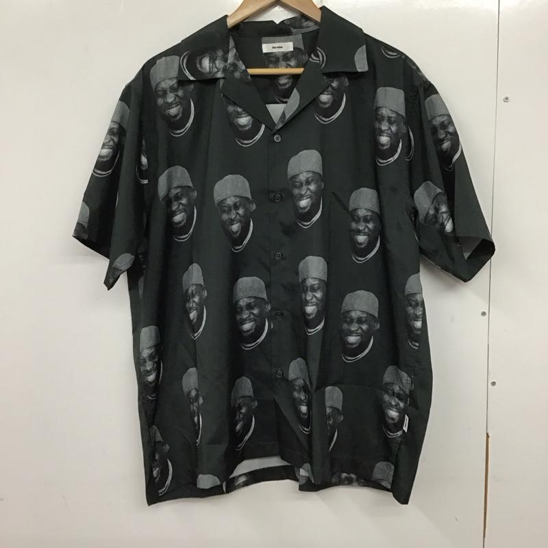 ペルーシュ perushu シャツ、ブラウス 半袖 半袖シャツ プリントシャツ カジュアルシャツ L プリント 緑 / グリーン /  メンズ USED 古着 中古 10137307