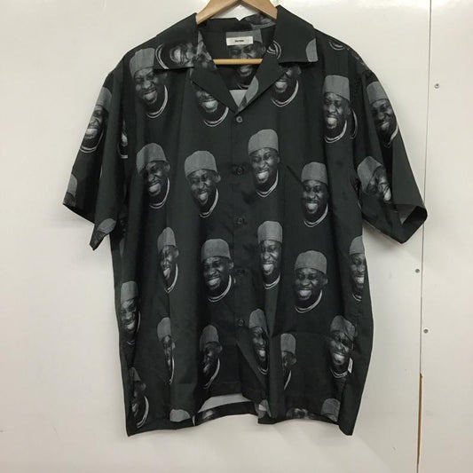 ペルーシュ perushu シャツ、ブラウス 半袖 半袖シャツ プリントシャツ カジュアルシャツ L プリント 緑 / グリーン /  メンズ USED 古着 中古 10137307