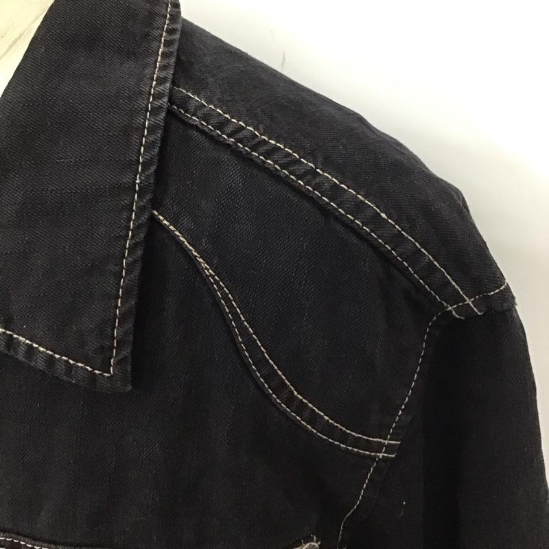古着 USED ジャケット、上着 ジャケット、ブレザー コットン ステッチ AFFLICTION XXL ロゴ、文字 黒 / ブラック /  メンズ USED 古着 中古 10117964