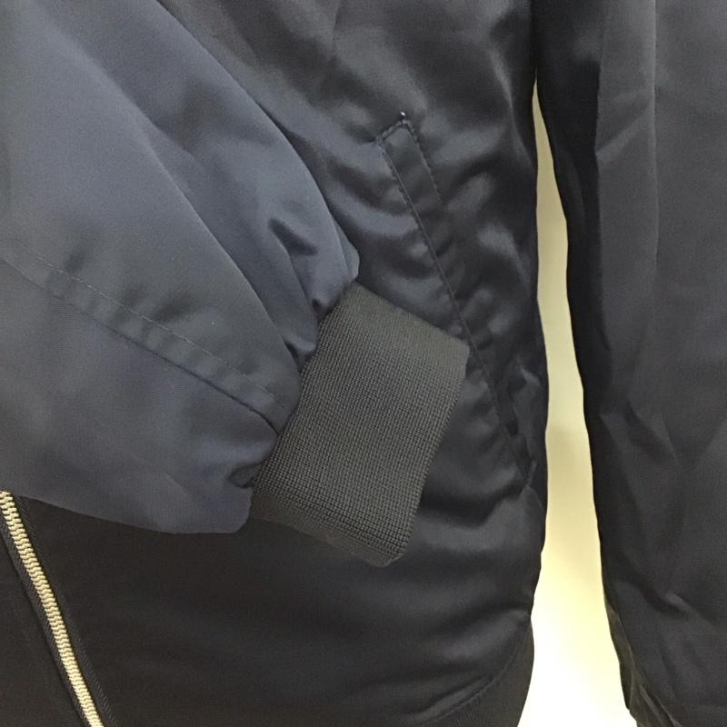 ザラ ZARA ジャケット、上着 ジャンパー、ブルゾン L 無地 紺 / ネイビー /  メンズ USED 古着 中古 10119757