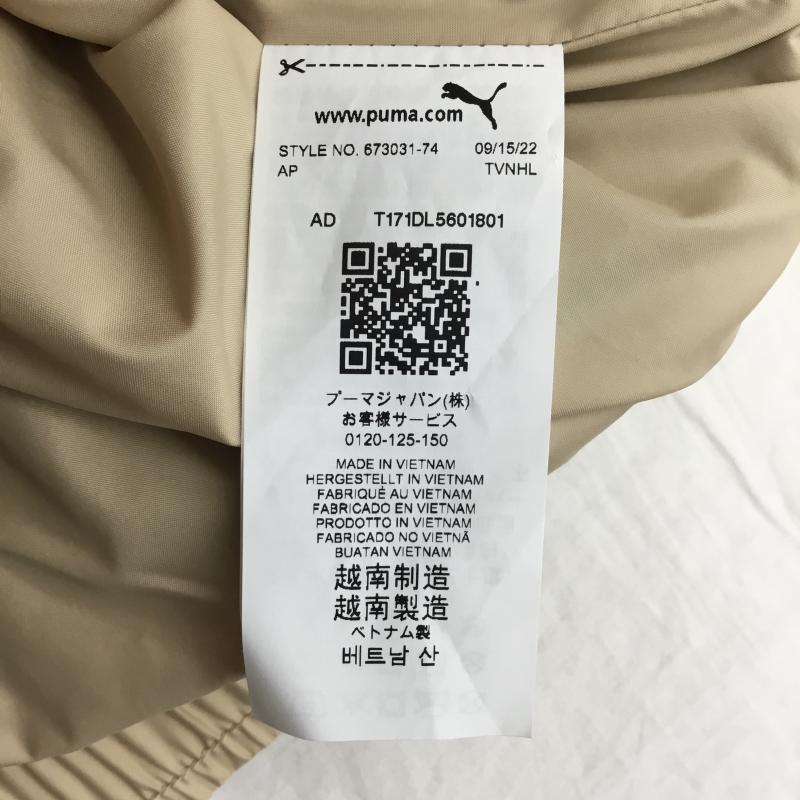 プーマ PUMA ジャケット、上着 ジャケット、ブレザー 673031-74 L ロゴ、文字 茶 / ブラウン /  メンズ USED 古着 中古 10144623