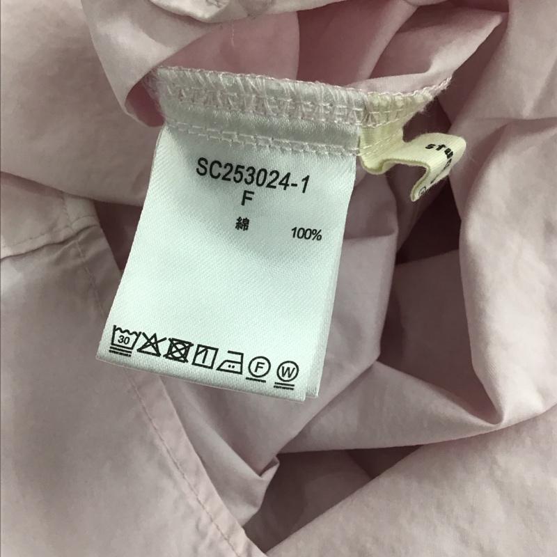 スタディオクリップ studio CLIP シャツ、ブラウス 長袖 FREE 無地 桃 / ピンク /  レディース USED 古着 中古 10146309