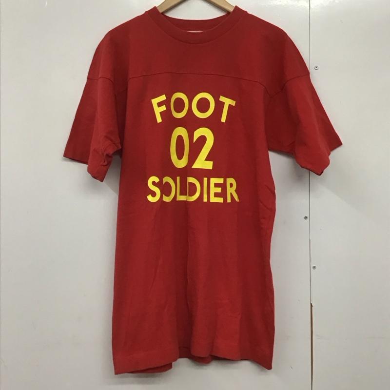 アベイシングエイプ A BATHING APE Tシャツ 半袖 半袖カットソー プリントTシャツ クルーネックカットソー L ロゴ、文字 赤 / レッド /  メンズ USED 古着 中古 10142628